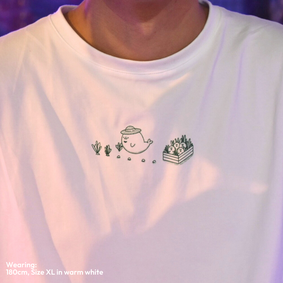 Growing in Progress Oversized Tee - Warm White