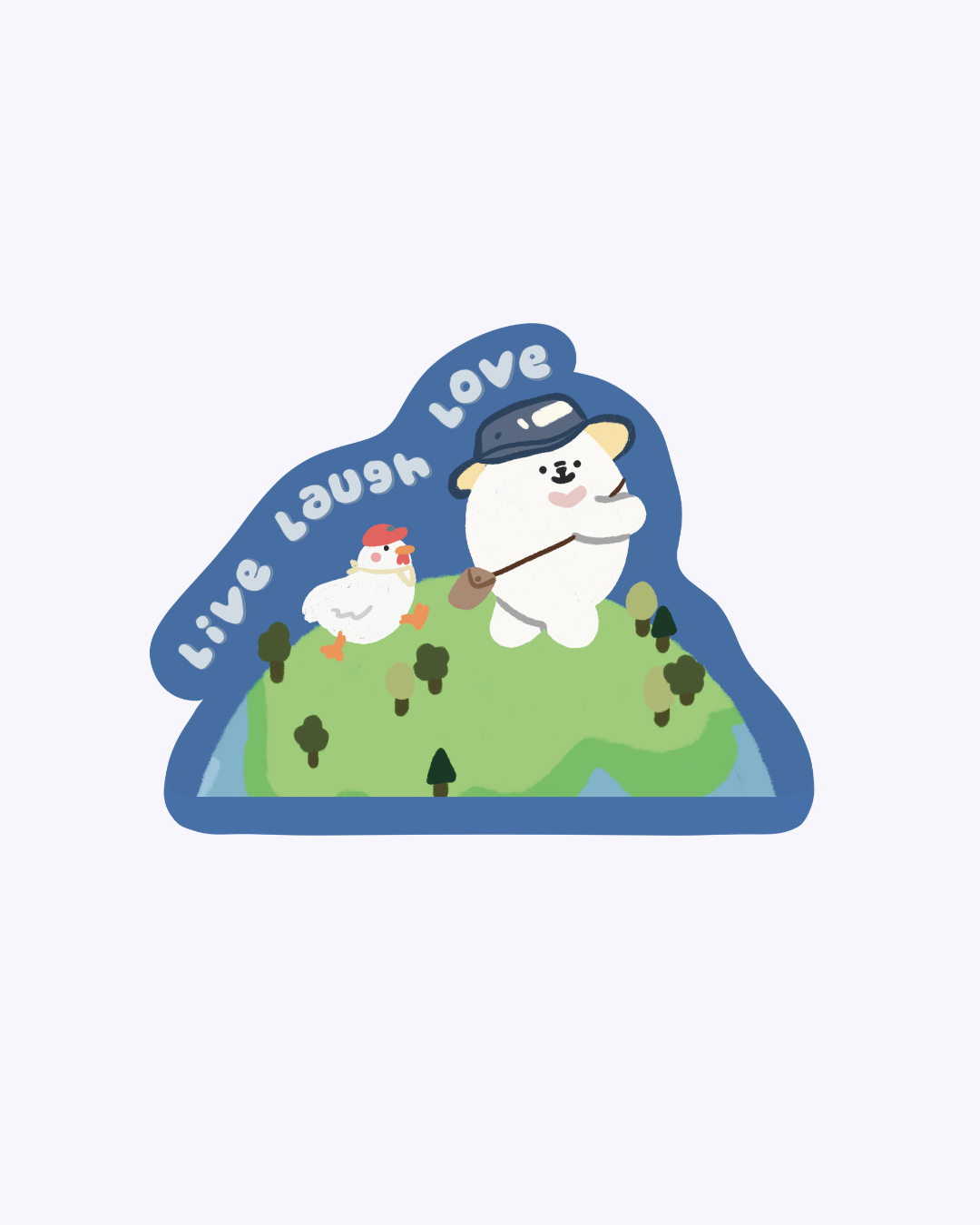 Live Laugh Love Vinyl Sticker