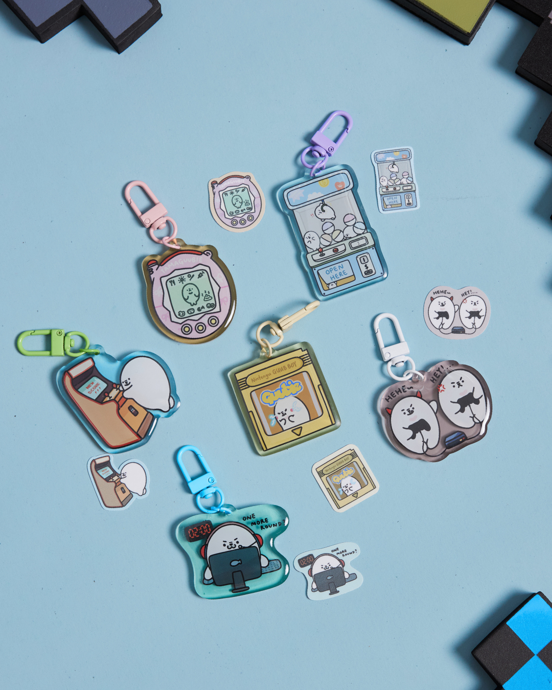 guubie gaming mystery blind bag keychain