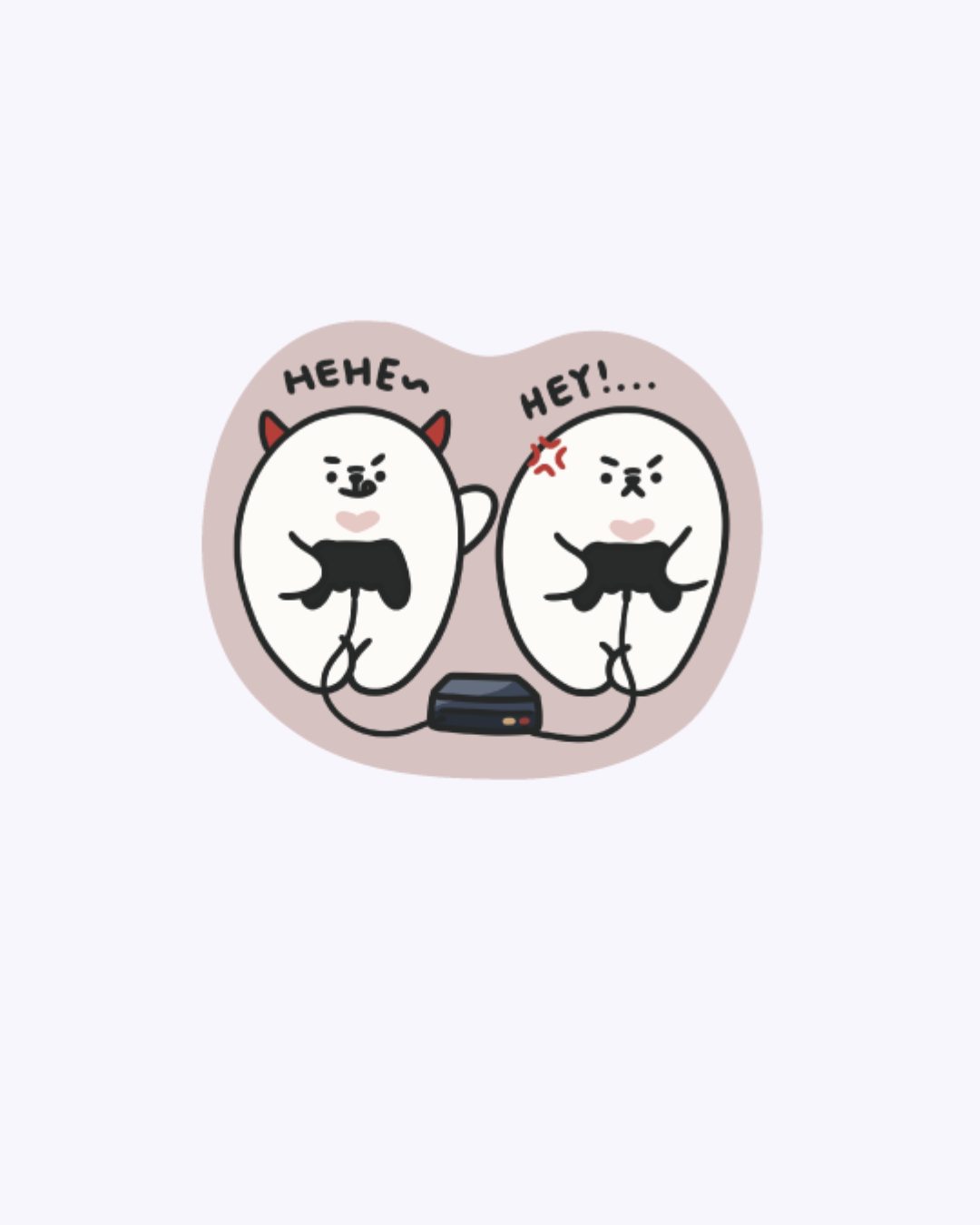 Hehe Hey Vinyl Sticker