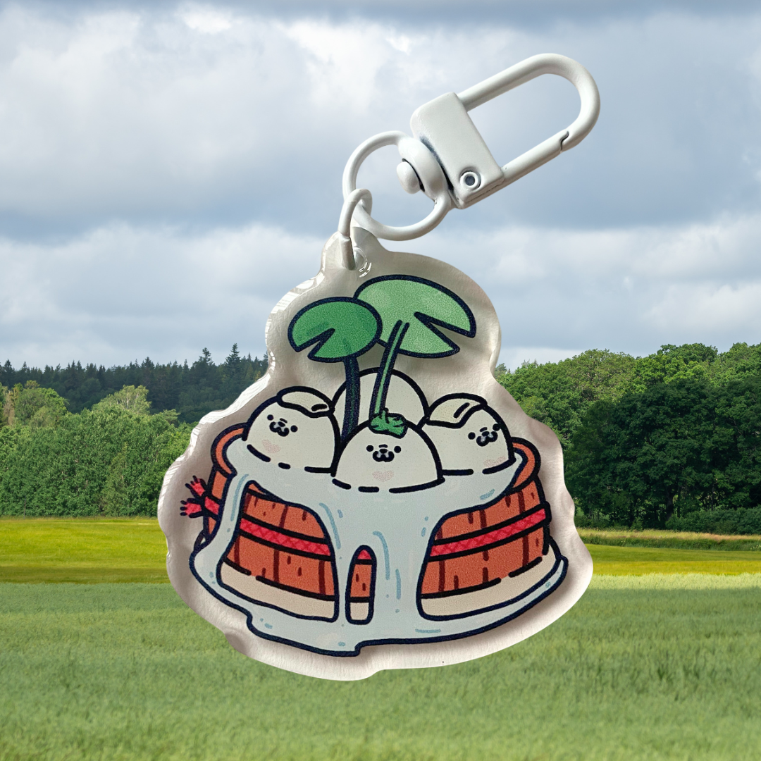 Onsen guubie Acrylic Keychain