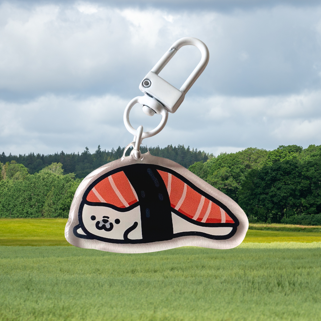 Salmon guubie Acrylic Keychain