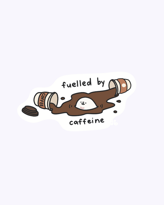 Fuelled by Caffeine Vinyl Sticker