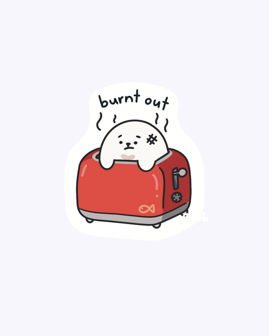 Burnt Out Vinyl Sticker