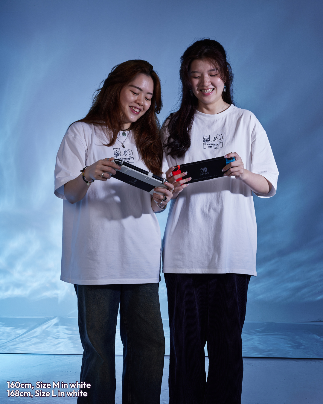 Enjoy The Side Quests Oversized Tee - White