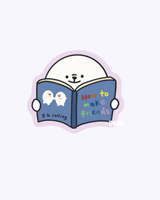How to Make Friends Vinyl Sticker