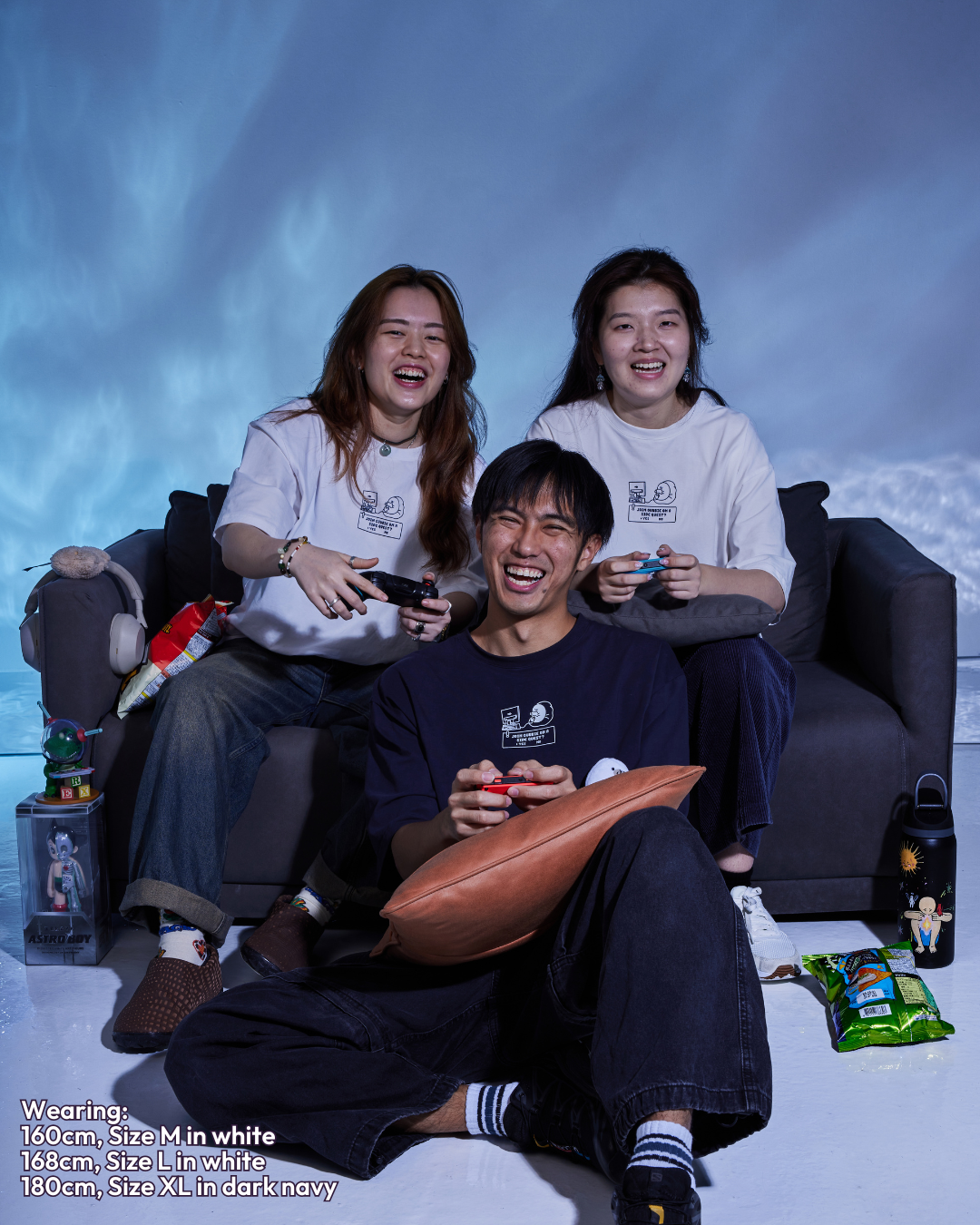 Enjoy The Side Quests Oversized Tee - White