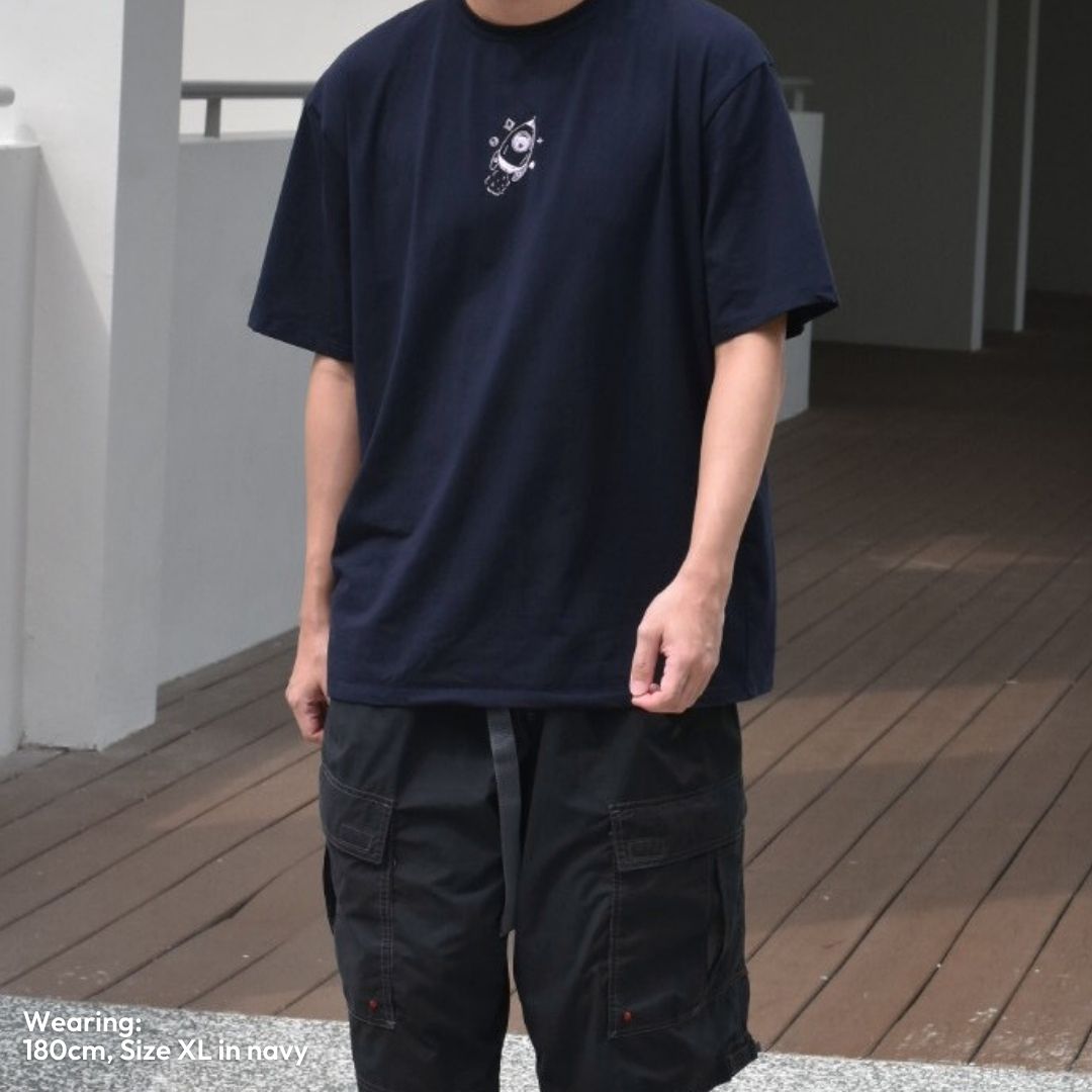 Everyday Explorer Oversized Tee - Navy