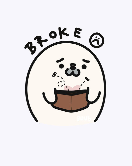 Broke guubie Vinyl Sticker