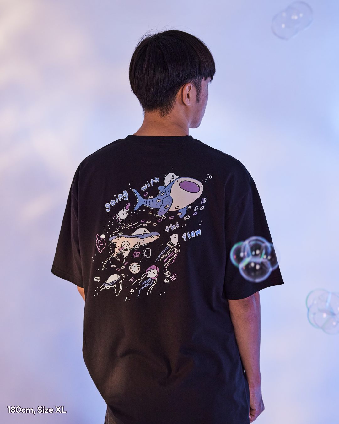 Going With The Flow Oversized Tee - Black