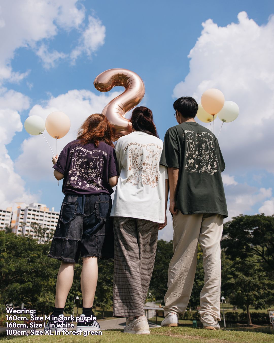 Celebrate The guub Days Oversized Tee - White