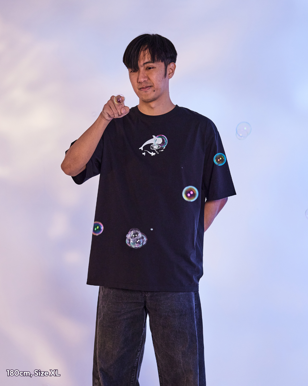 Going With The Flow Oversized Tee - Black