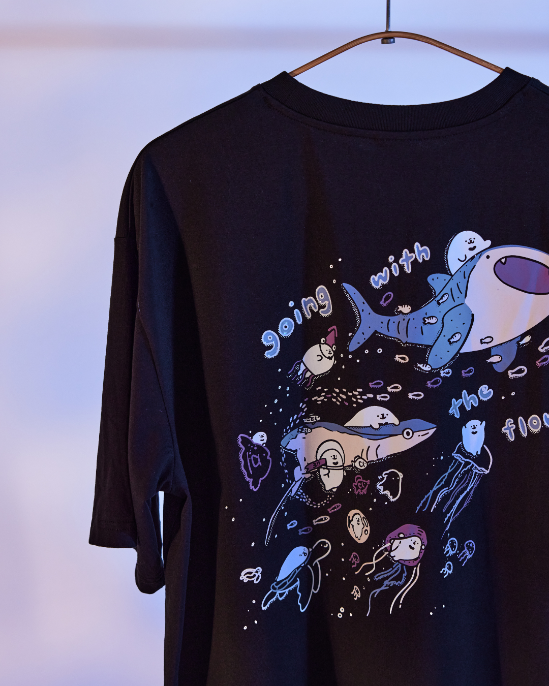 Going With The Flow Oversized Tee - Black