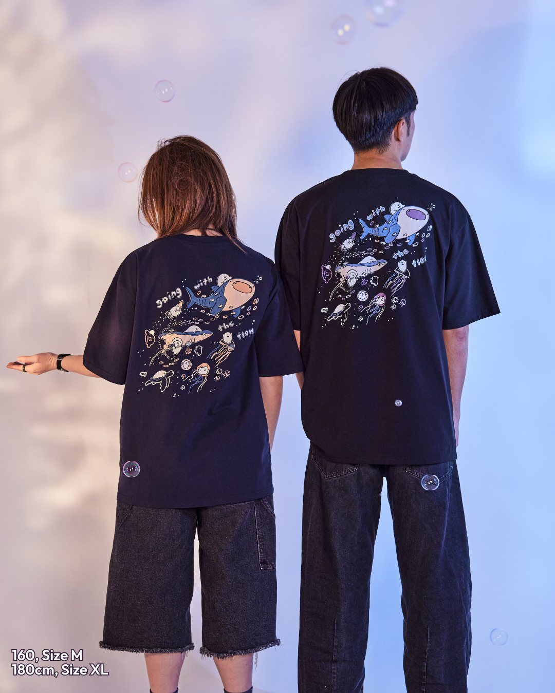 Going With The Flow Oversized Tee - Black