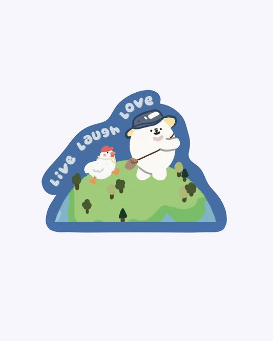 Live Laugh Love Vinyl Sticker