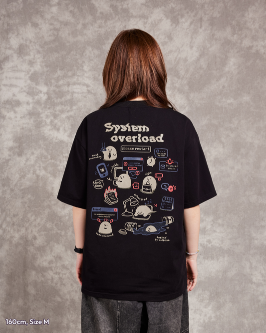 Overworked Oversized Tee - Black