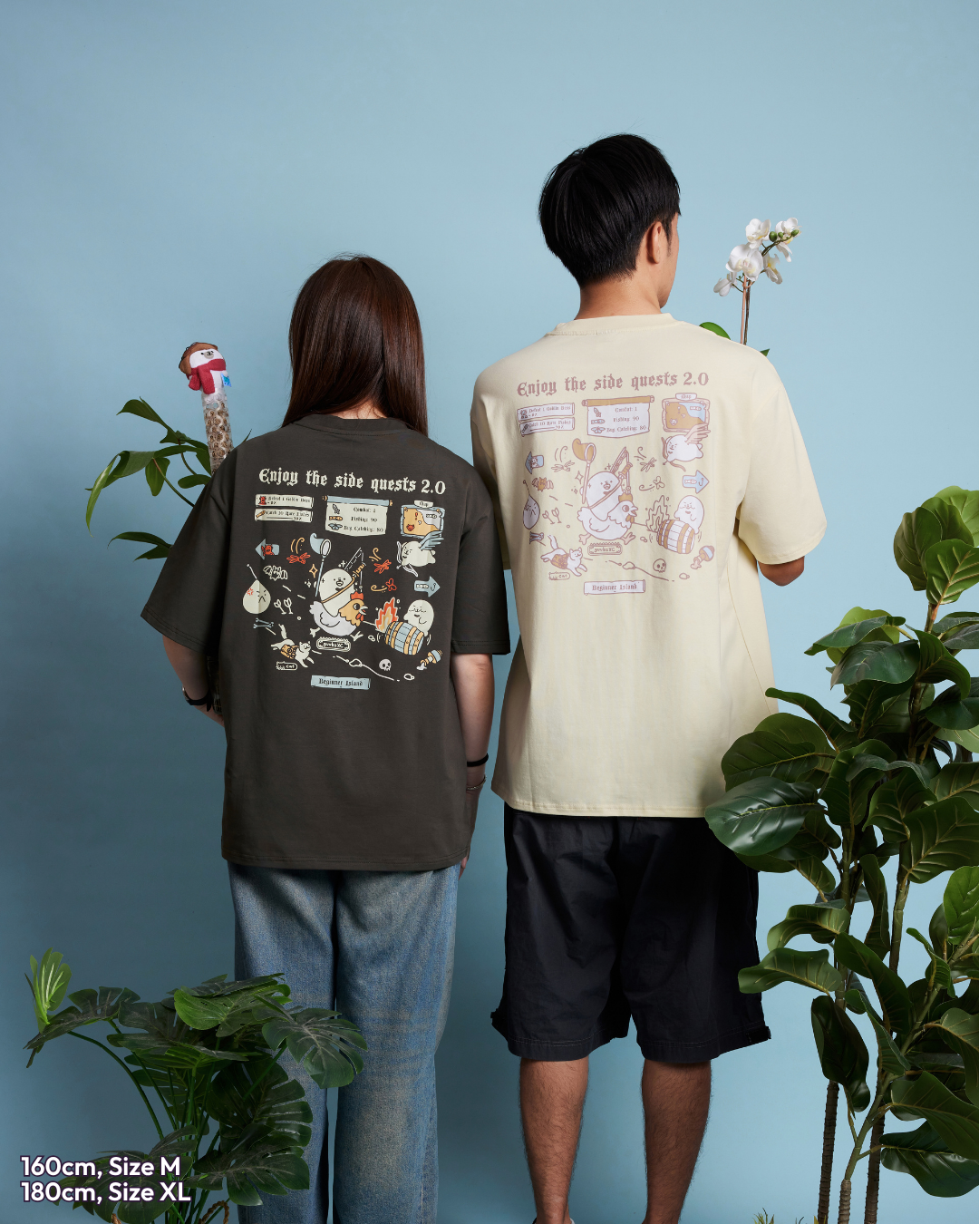 Enjoy The Side Quests 2.0 Tee - Pastel Yellow