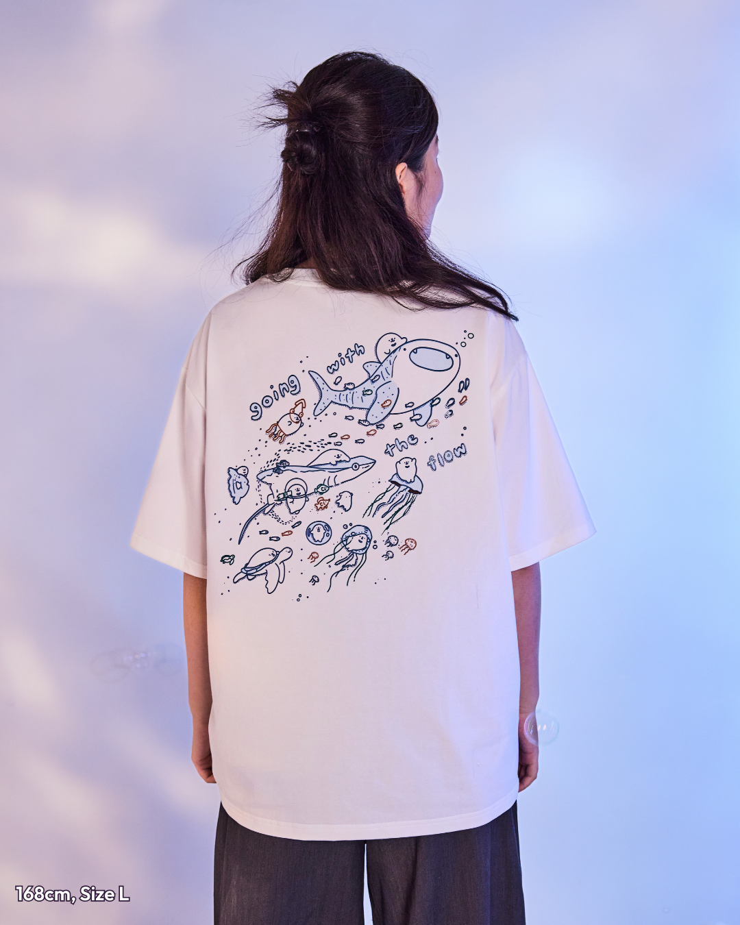 Going With The Flow Oversized Tee - White