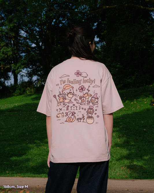 I'm Feeling Lucky Tee - Dusty Pink (Pre-order)