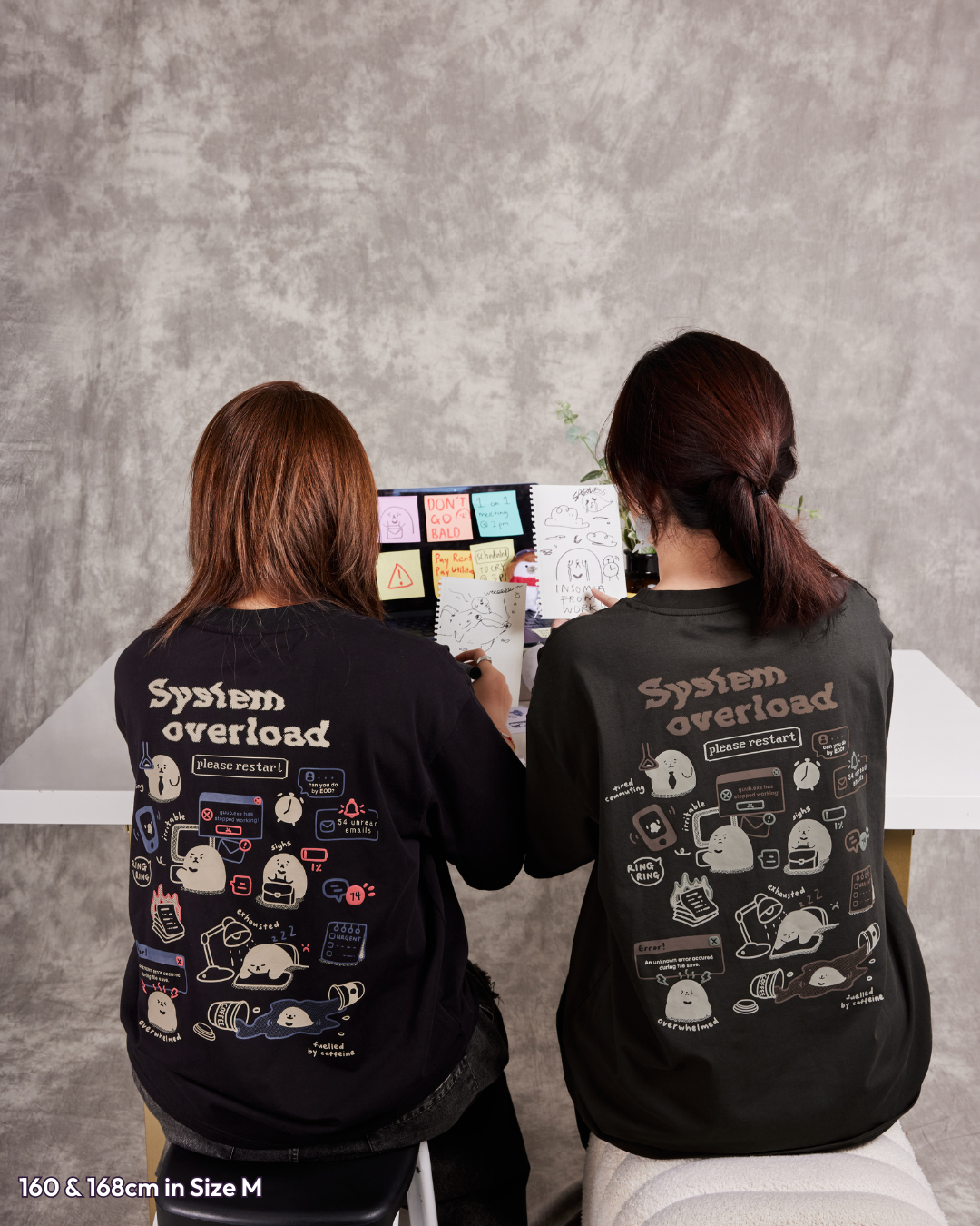 Overworked Oversized Tee - Black