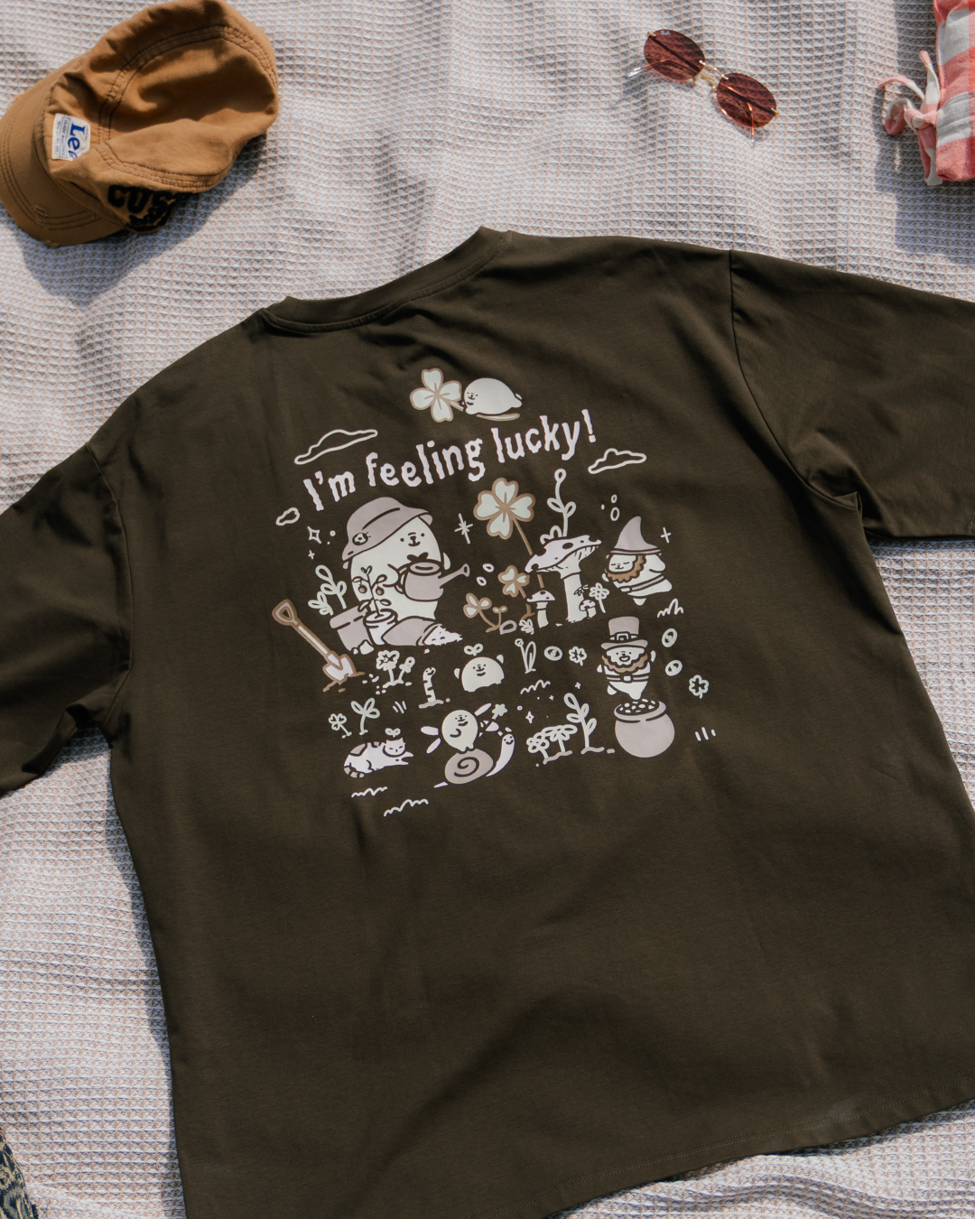 I'm Feeling Lucky Tee - Midnight Green (Pre-order)