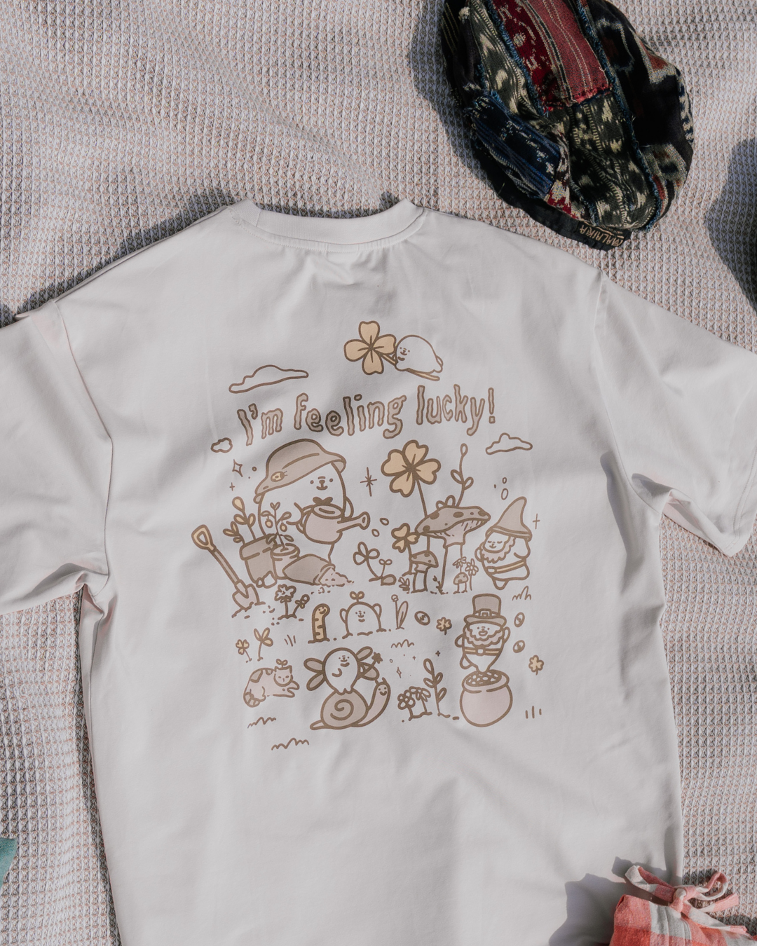 I'm Feeling Lucky Tee - Cream (Pre-order)