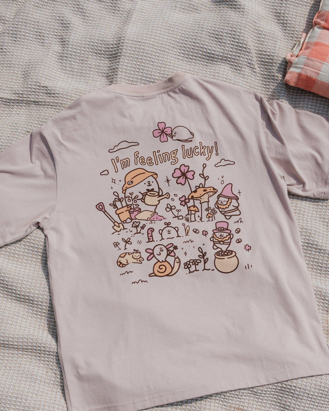 I'm Feeling Lucky Tee - Dusty Pink (Pre-order)