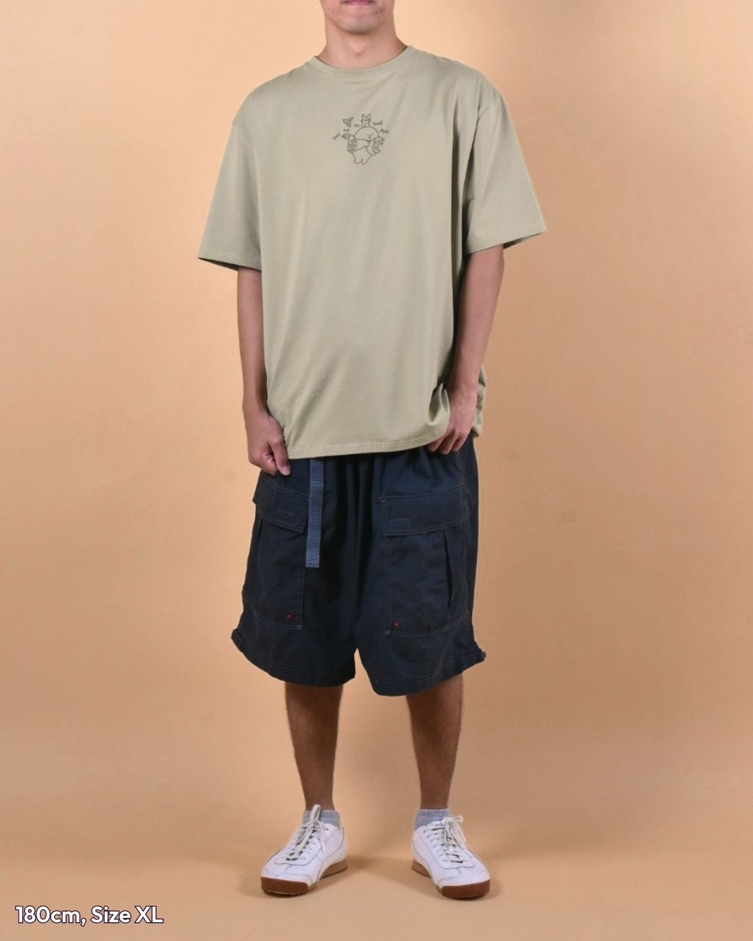 Today will be a guub day Oversized Tee - Warm Sage Green