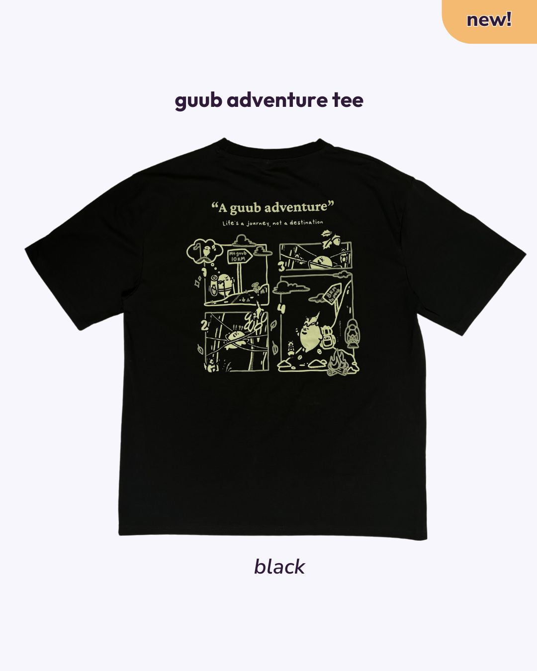 guub Adventure Oversized Tee - Black