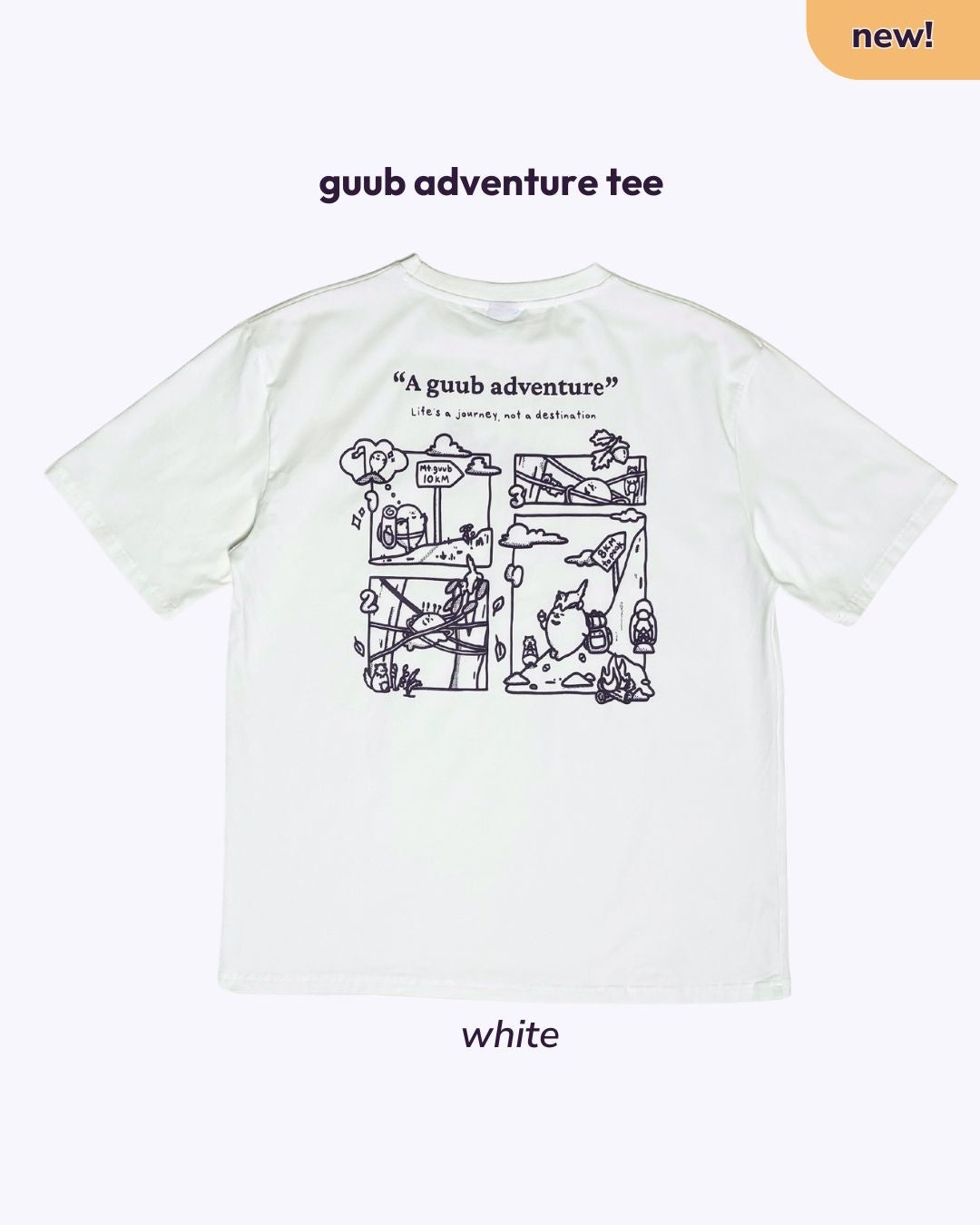 guub Adventure Oversized Tee - White