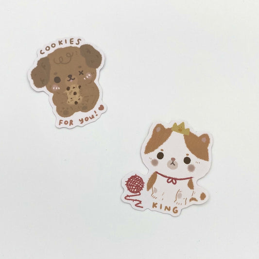 Cookie & King Sticker